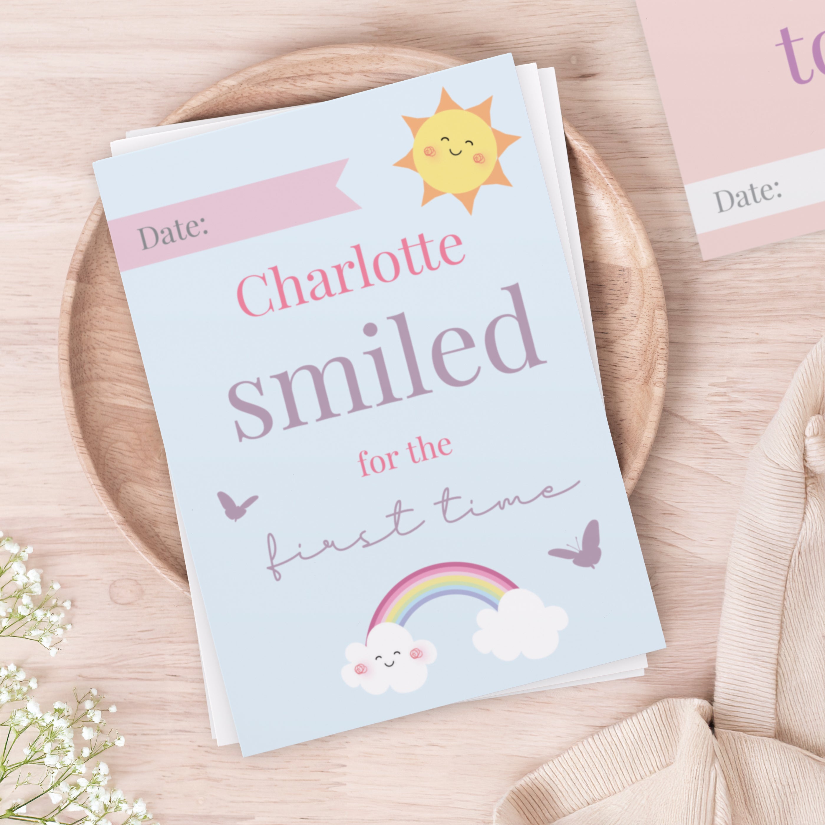 Fairy milestone cards