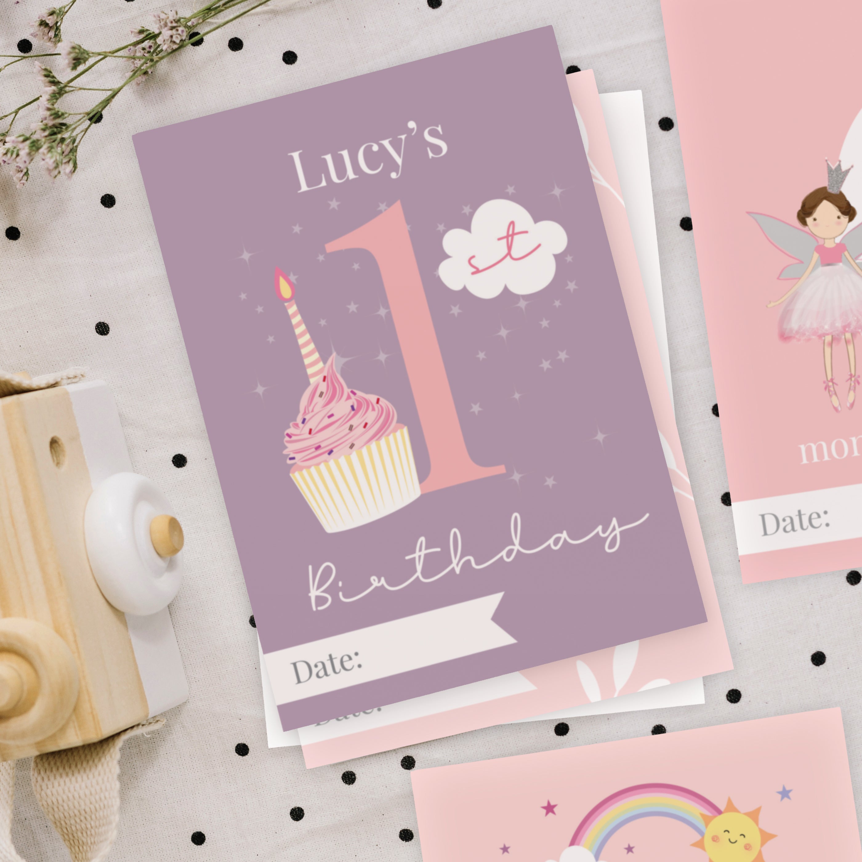Fairy milestone cards