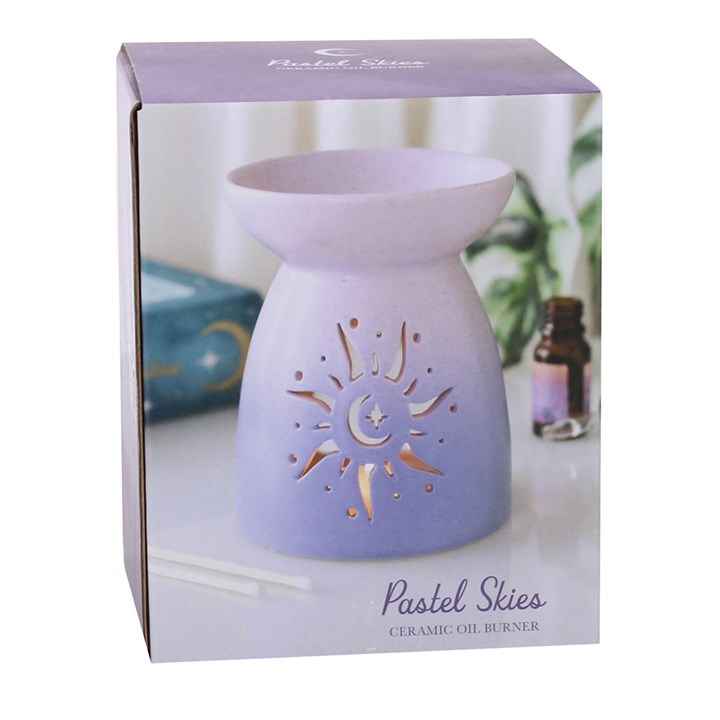 Purple Sun Cut Out Oil Burner