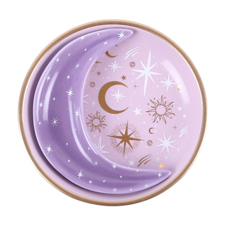Purple Moon Stacking Trinket Dishes