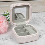 Personalised Powder Pink Travel Jewellery Case