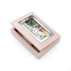 Personalised Blush Pink & Silver Photo Jewellery Box