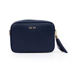 Personalised Luxury Crossbody Bag in Navy