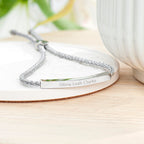 Personalised Silver Identity Rope Bracelet
