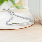 Personalised Silver Identity Rope Bracelet