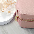 Personalised Pink Heart Jewellery Case