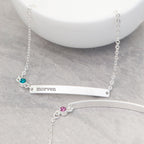 Personalised Silver Birthstone Swarovski Crystal Bracelet