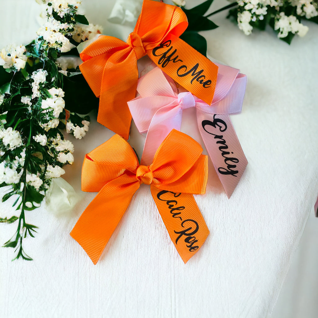 Personalised hair bows