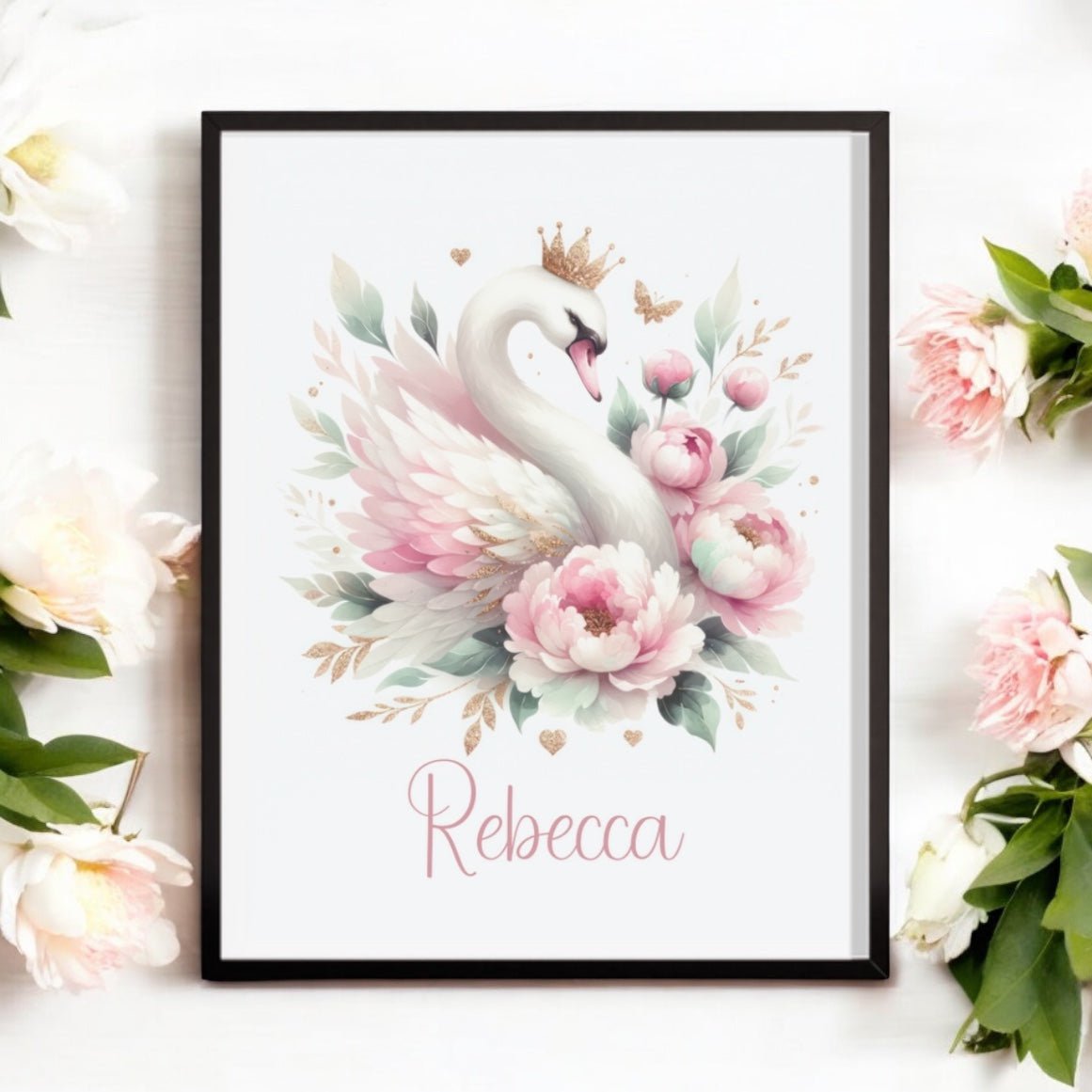 personalised Swan print/digital - Lola’s gift shop <3personalised Swan print/digitalLola’s gift shop <3