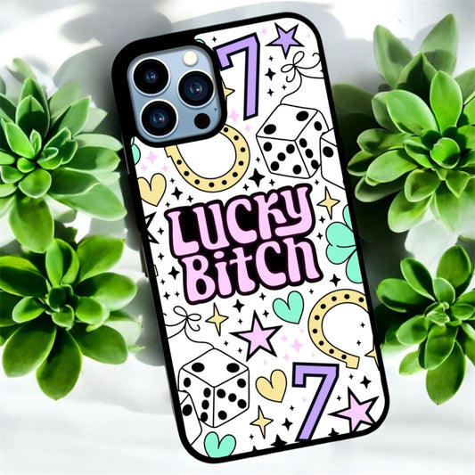 Lucky bitch phone case