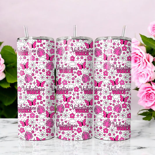 Valentines vibes 20oz tumbler