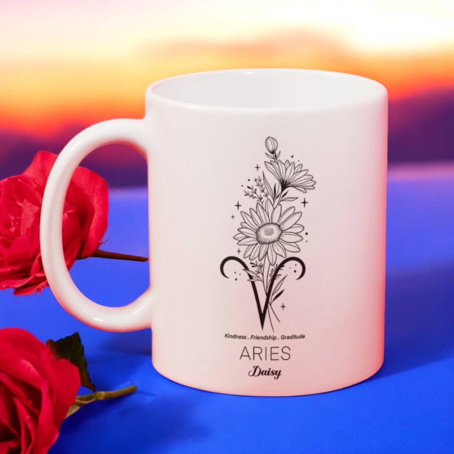 Birth flower mug 11oz