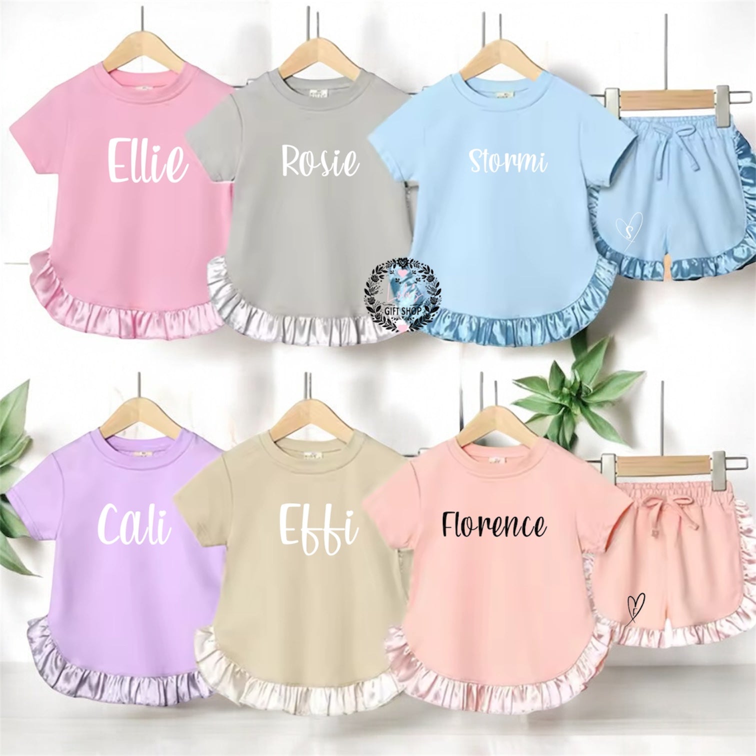 Frill shorts and Tshirt sets