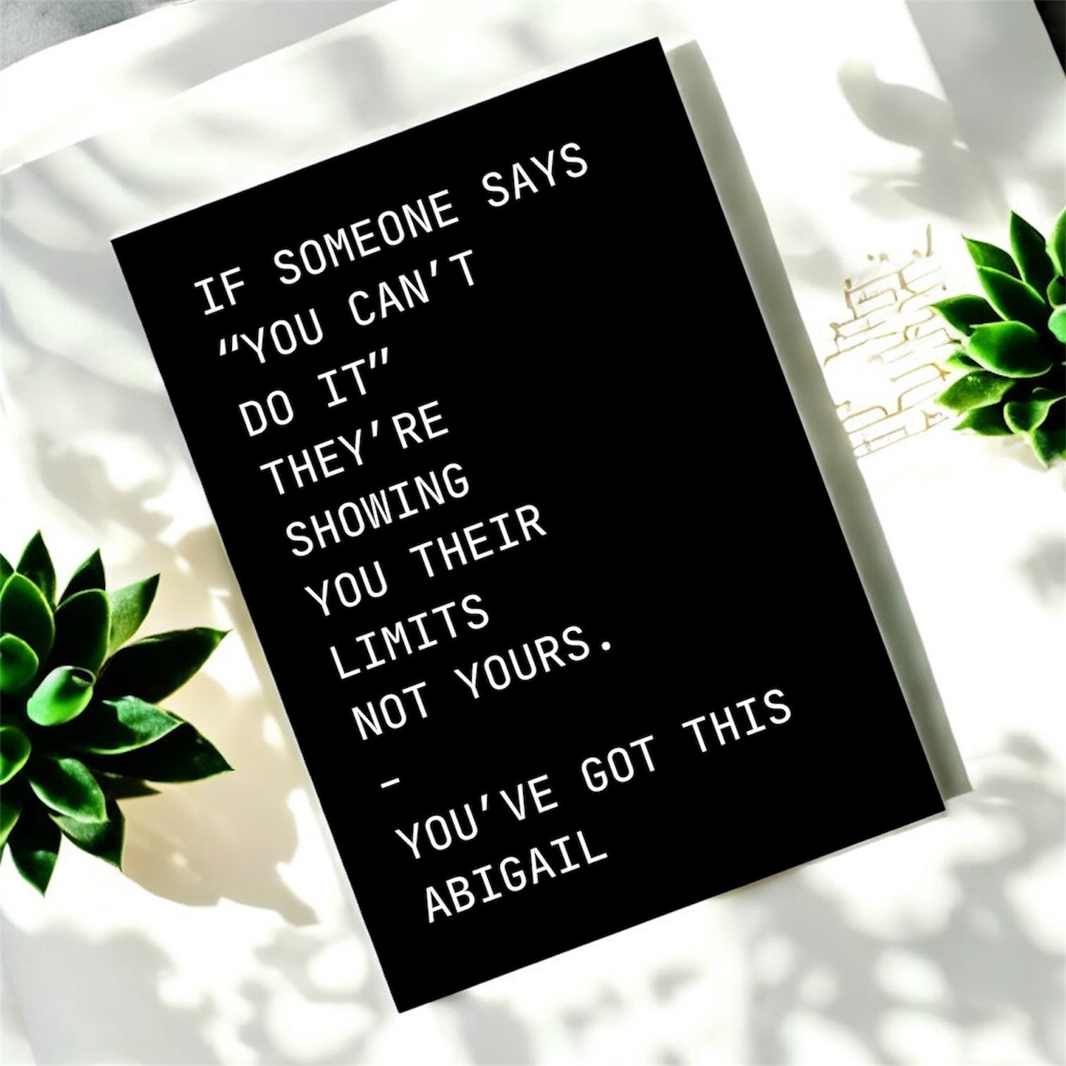 Their limits not yours print personalised