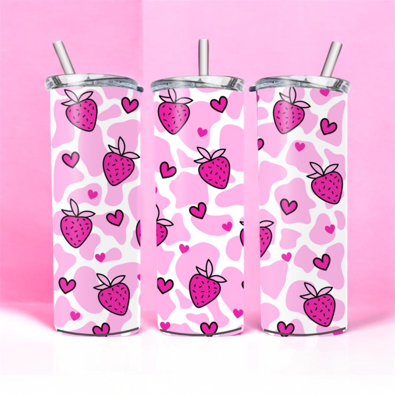 Strawb milk 20oz tumbler