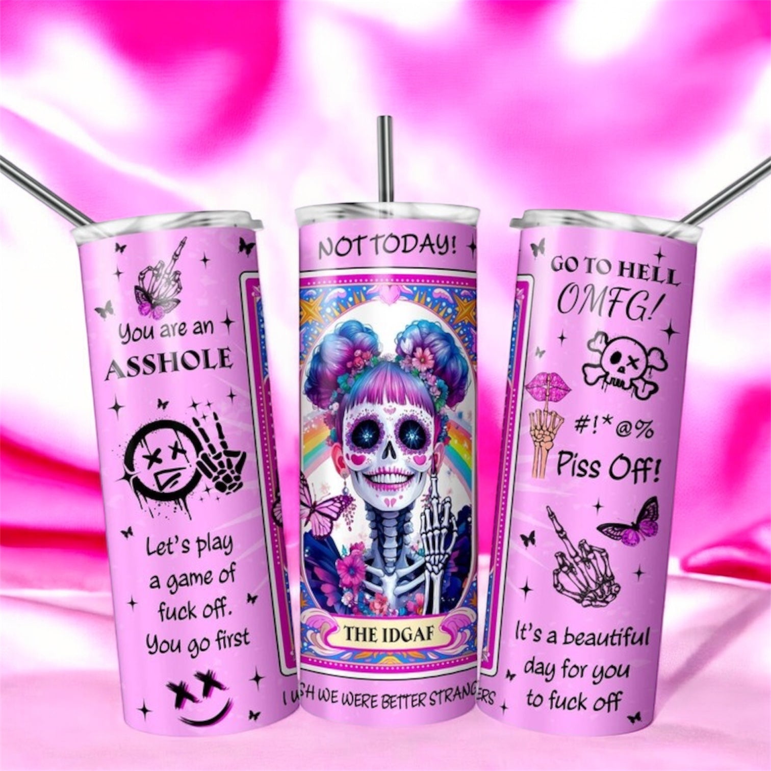 The idgaf 20oz tumbler