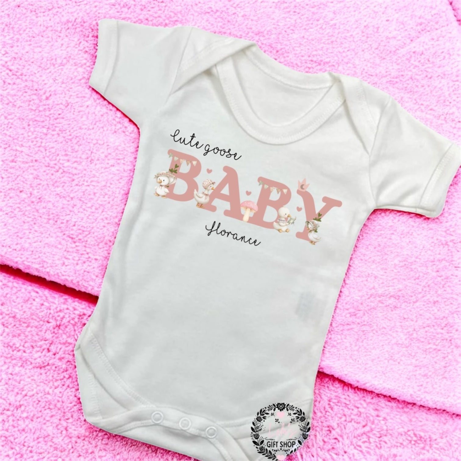 Cute baby goose vest/baby grow