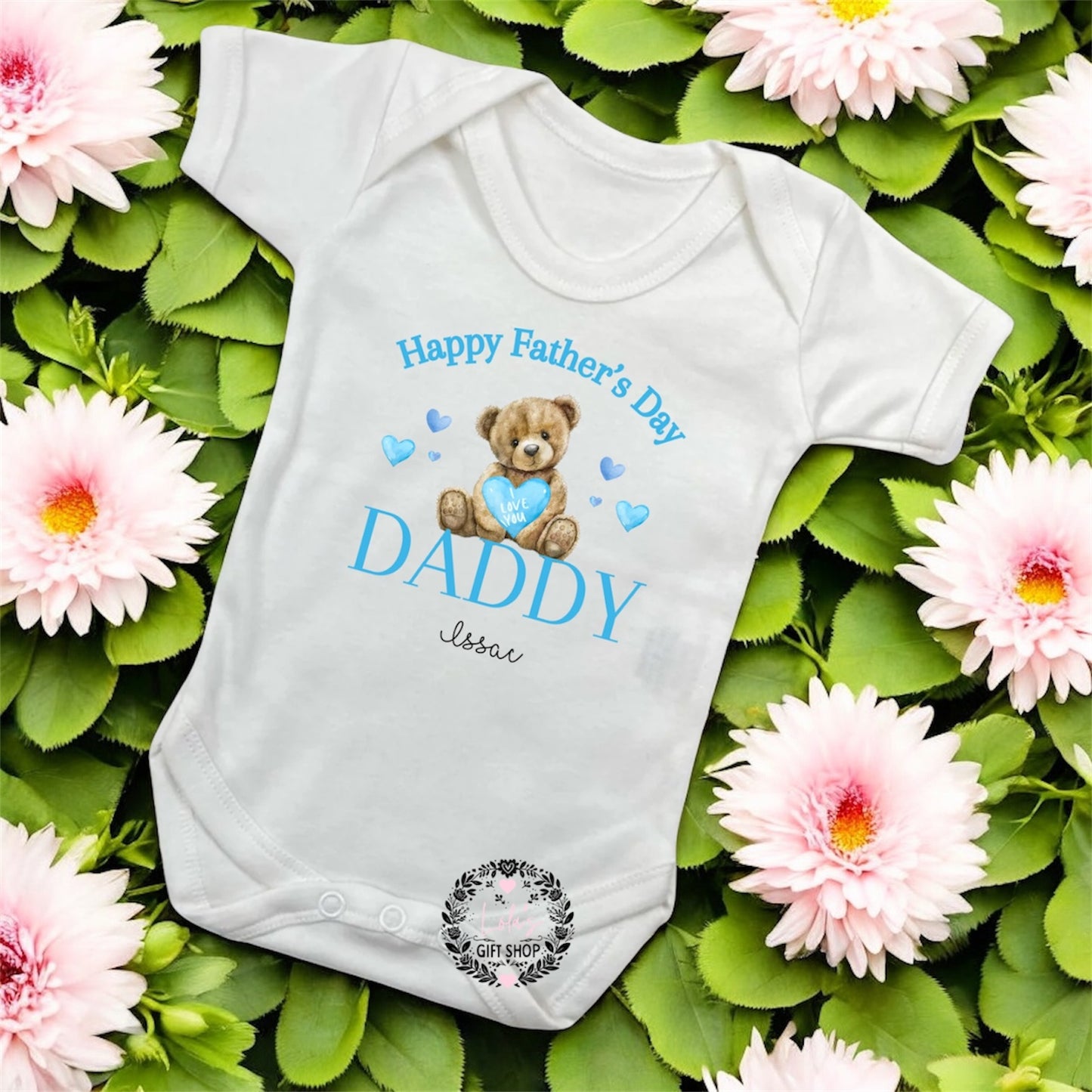 Personalised happy Father’s Day vest/bodysuit baby