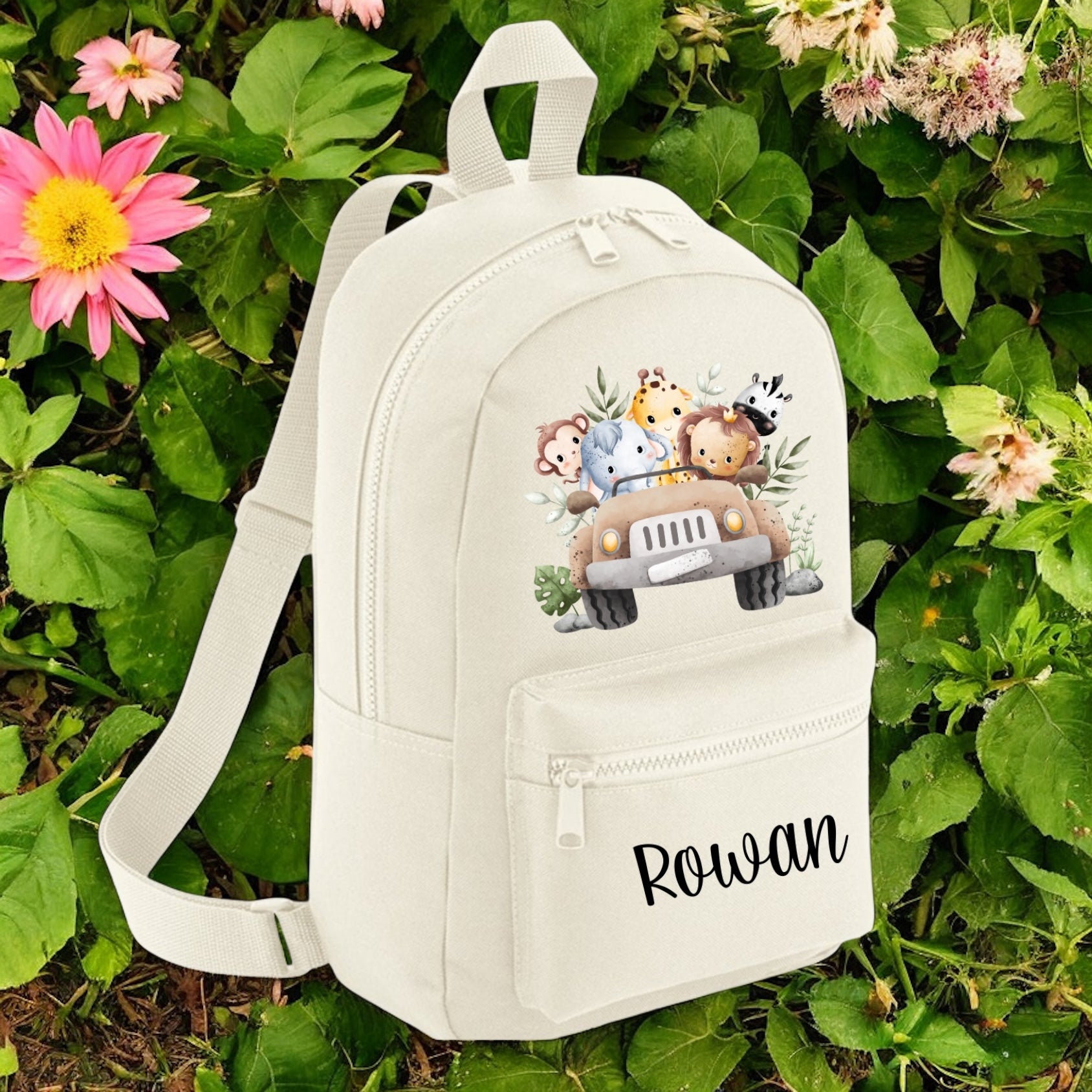 Personalised safari backpack