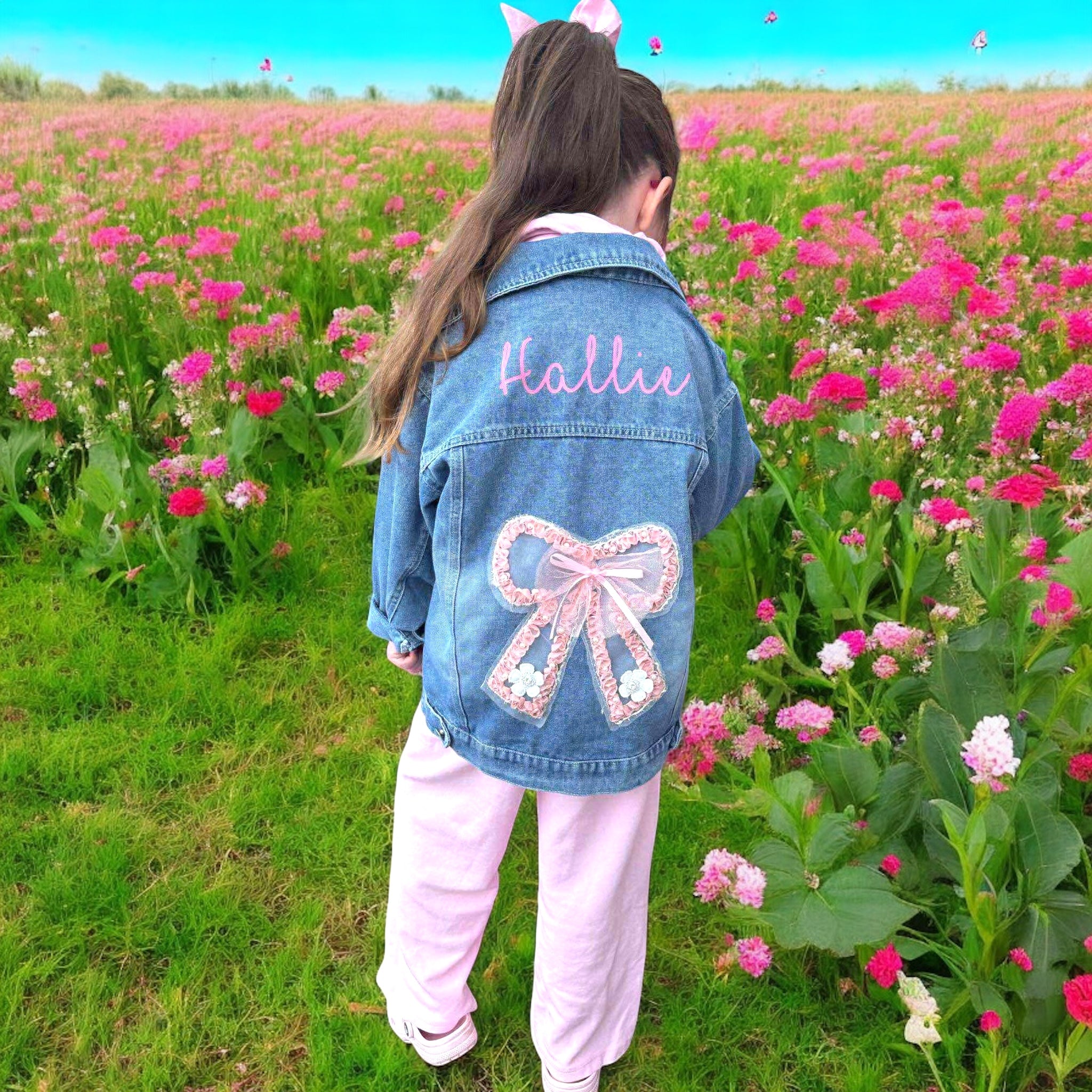 Personalised bow style jacket