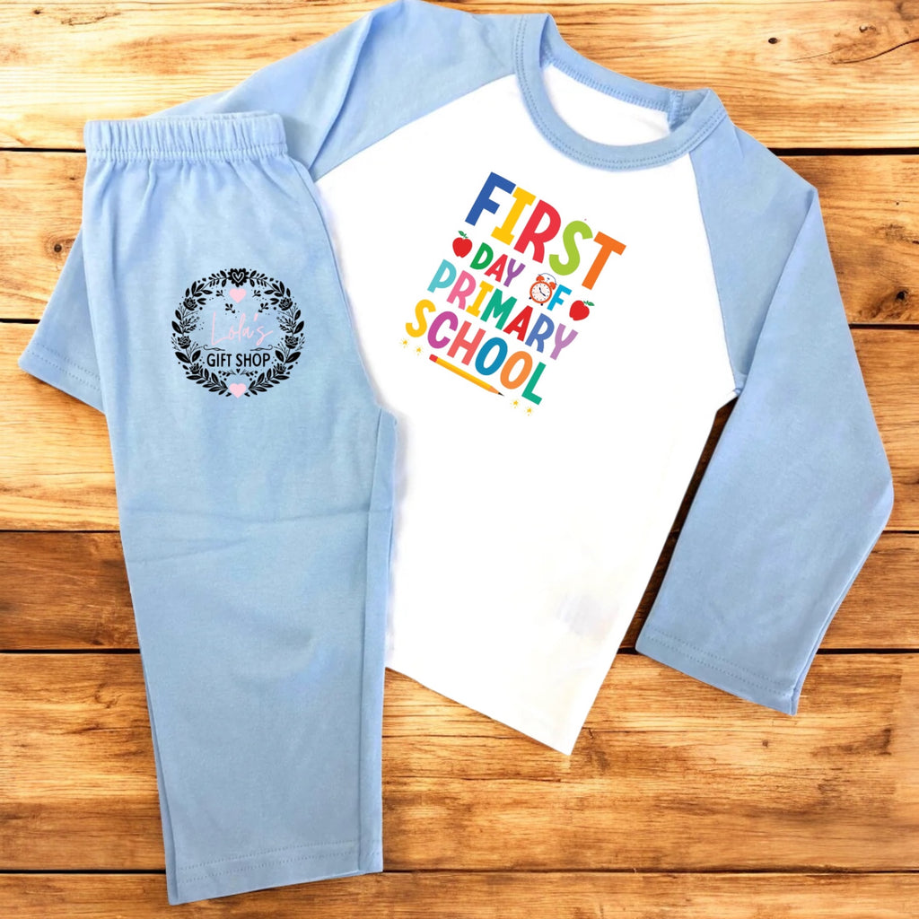 When I wake I start school/nursery colour full pyjamas