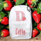 Personalised strawberry backpack