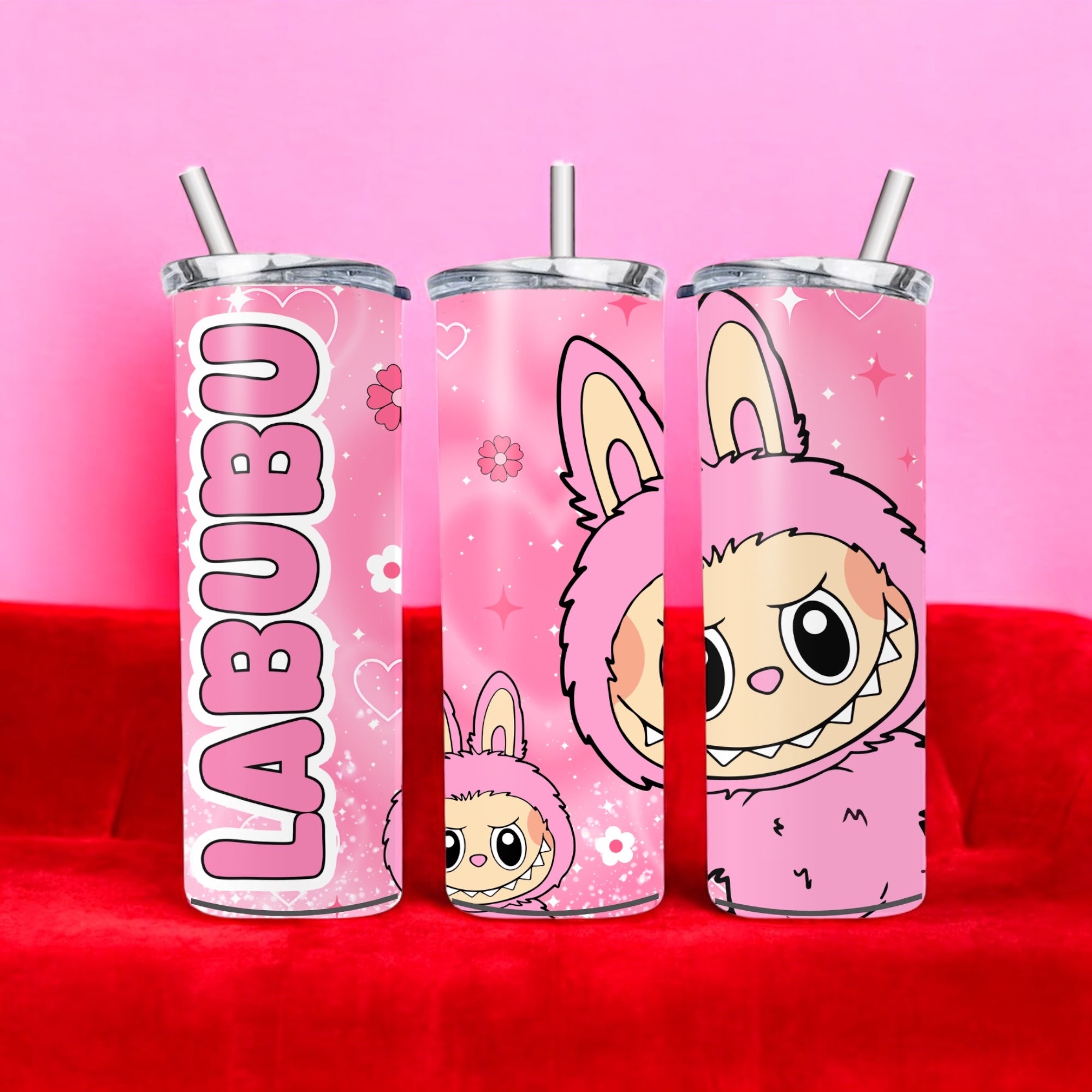 Pink monsters 20oz tumbler
