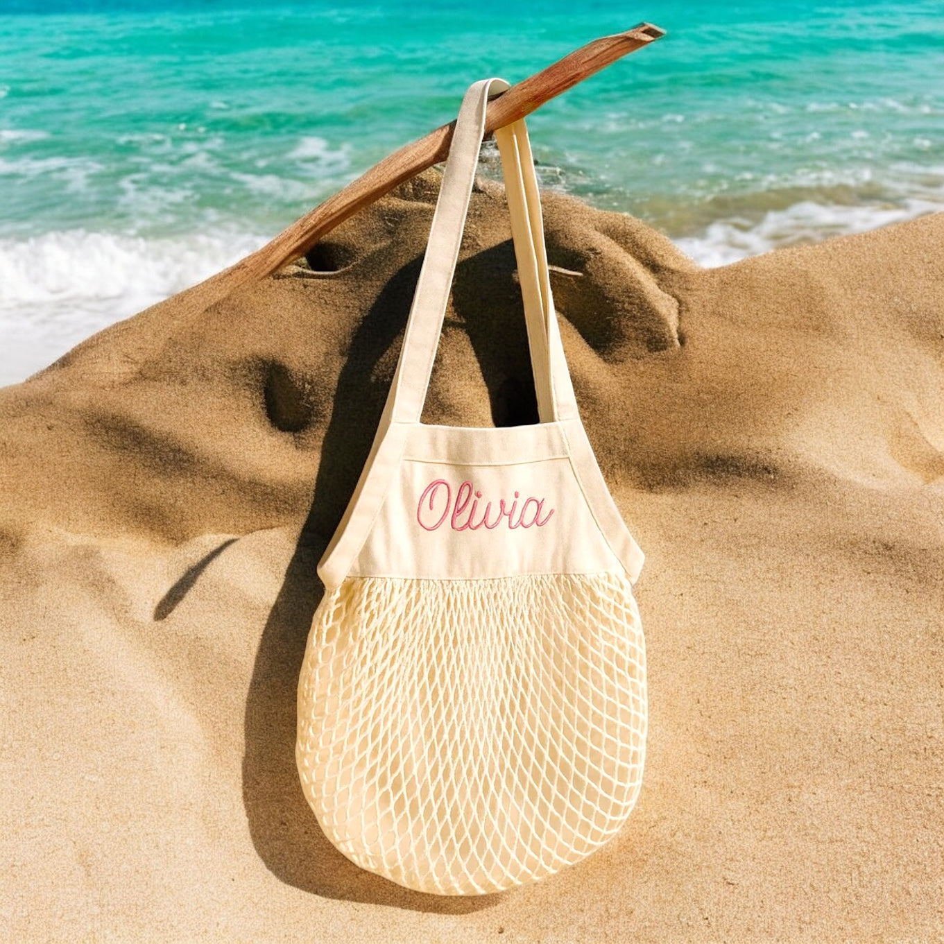 Personalised Embroidered Beach Bag – Custom Name Tote (Copy)