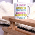 A large group of people mug 11oz
