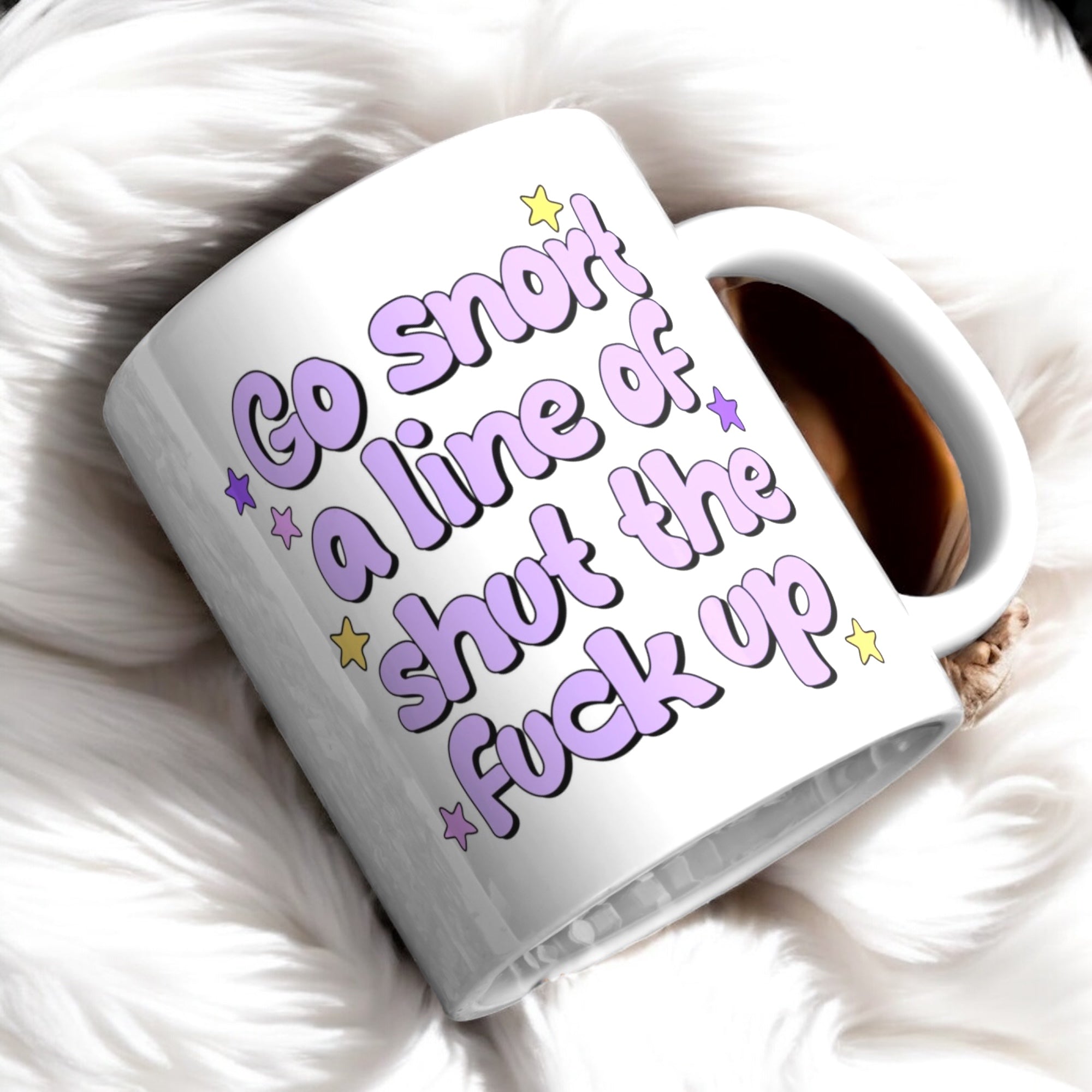Go snort a line mug 11oz