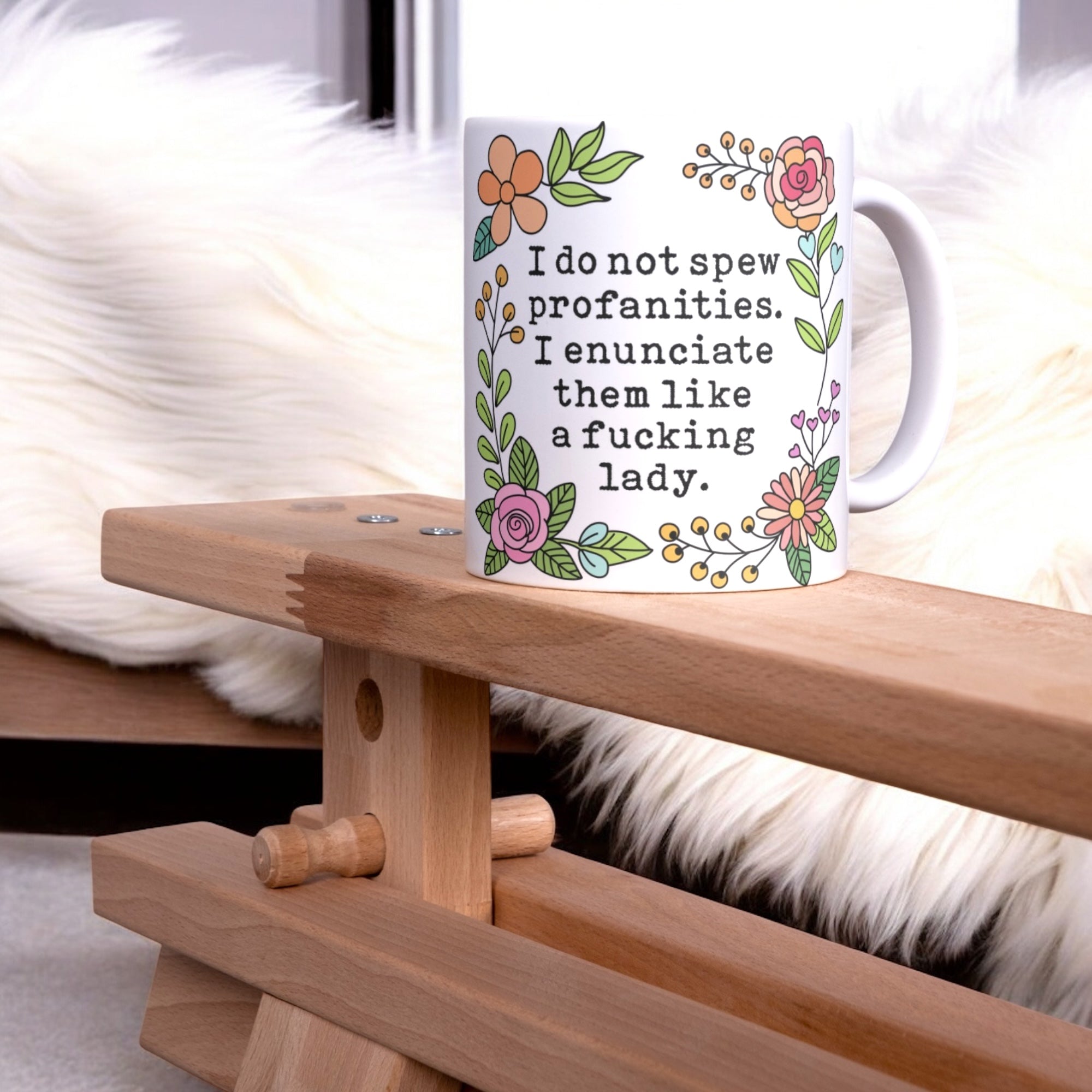 I do not spew profanities mug 11oz