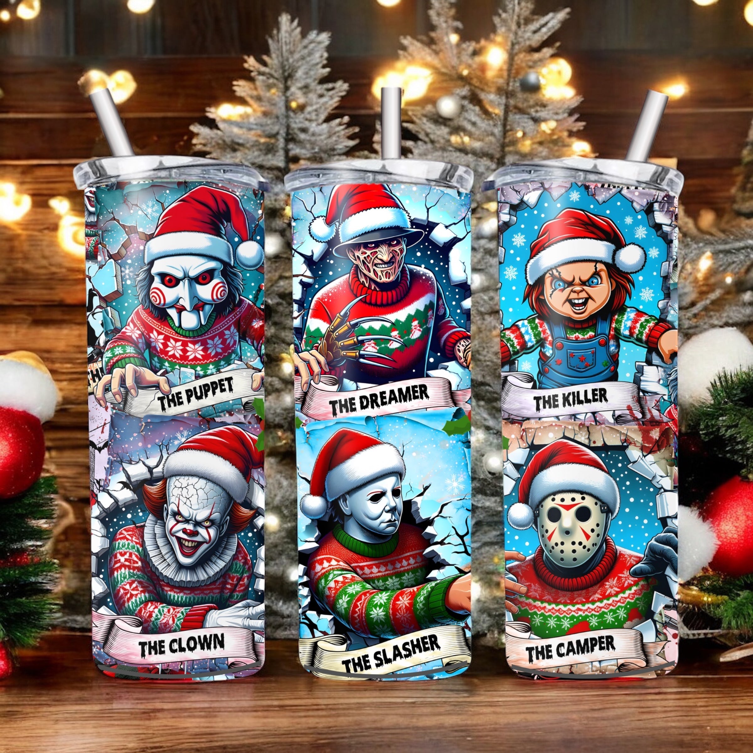 Halloween christmas men 20oz