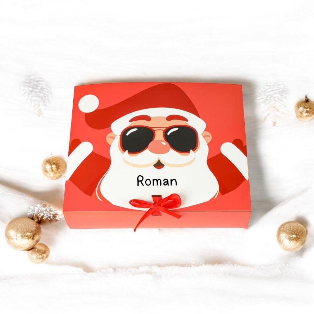 Personalised Santa sunglasses gift box