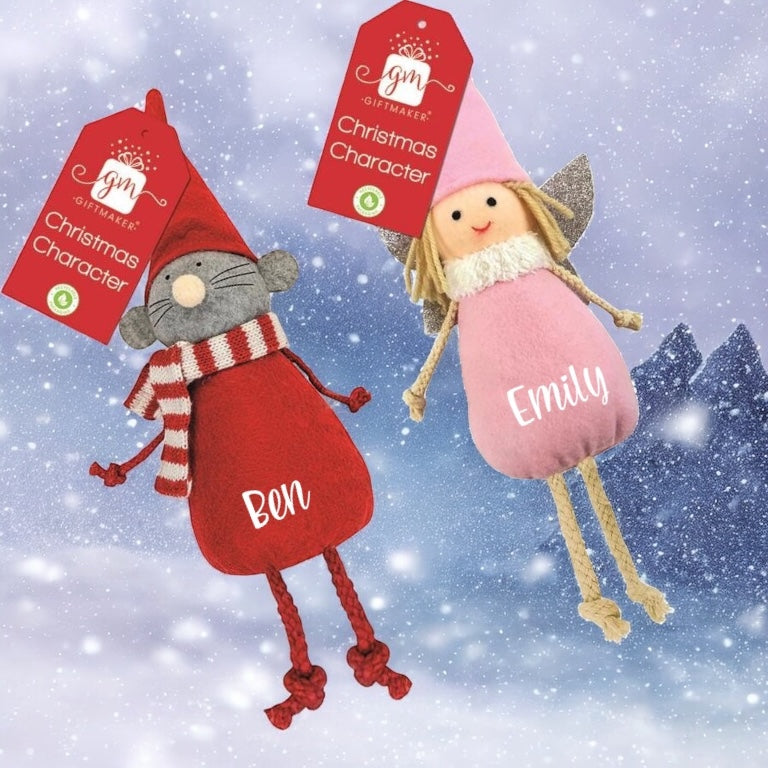 Small Mouse & Fairy Christmas Character