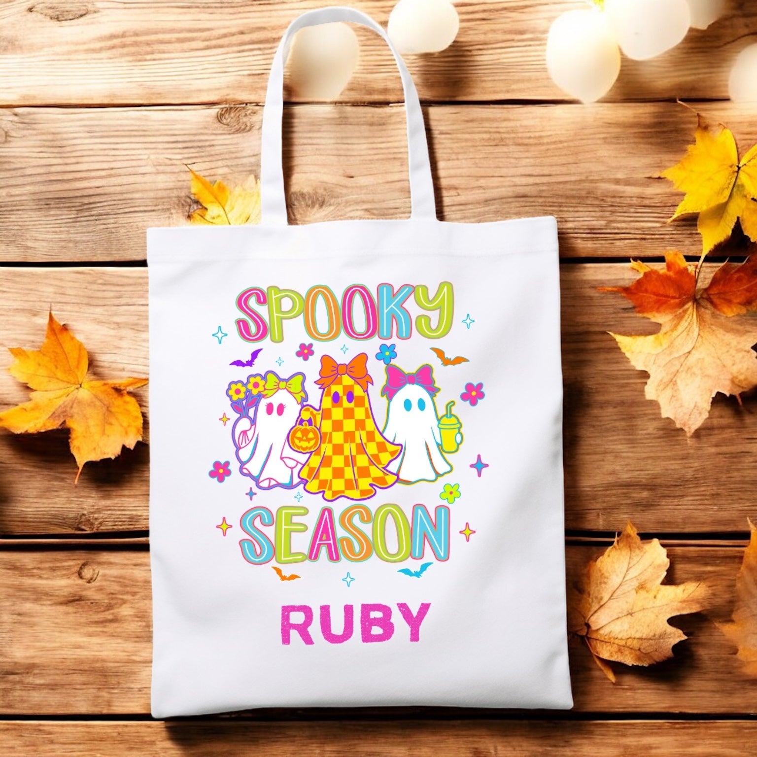 Spooky season tote bag