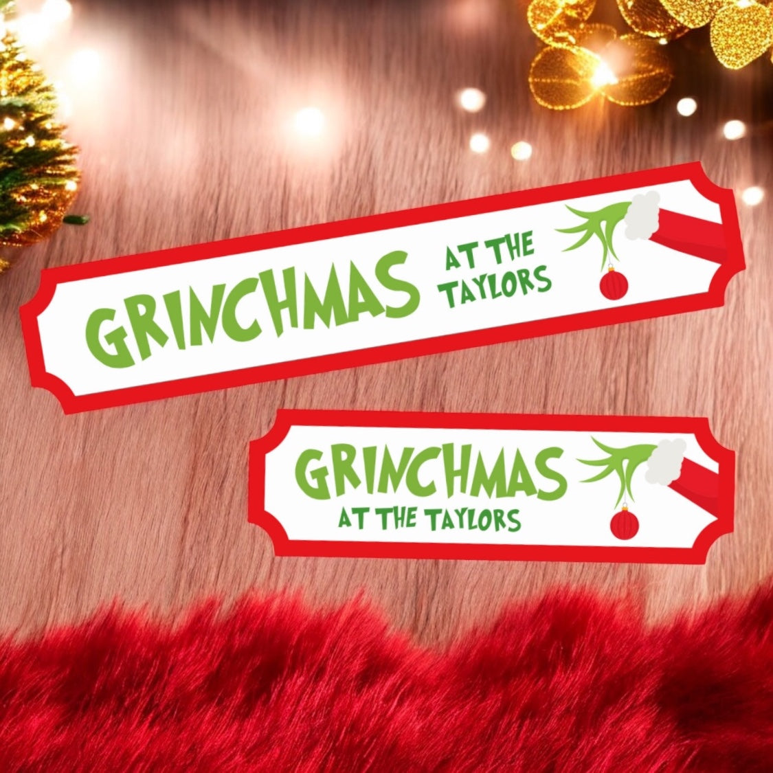 Printed Grinchmas Street Sign