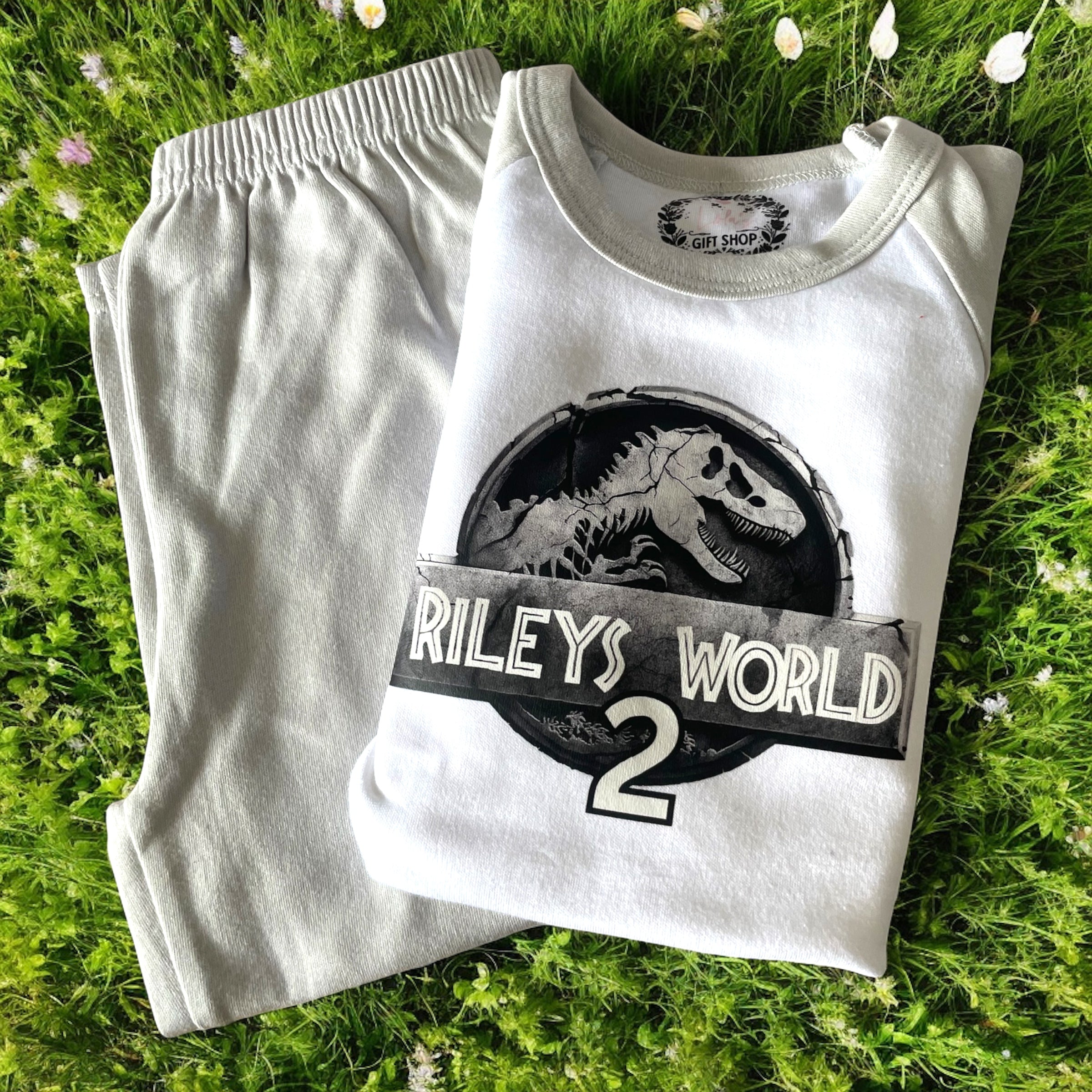 Dinosaur personalised world pyjamas