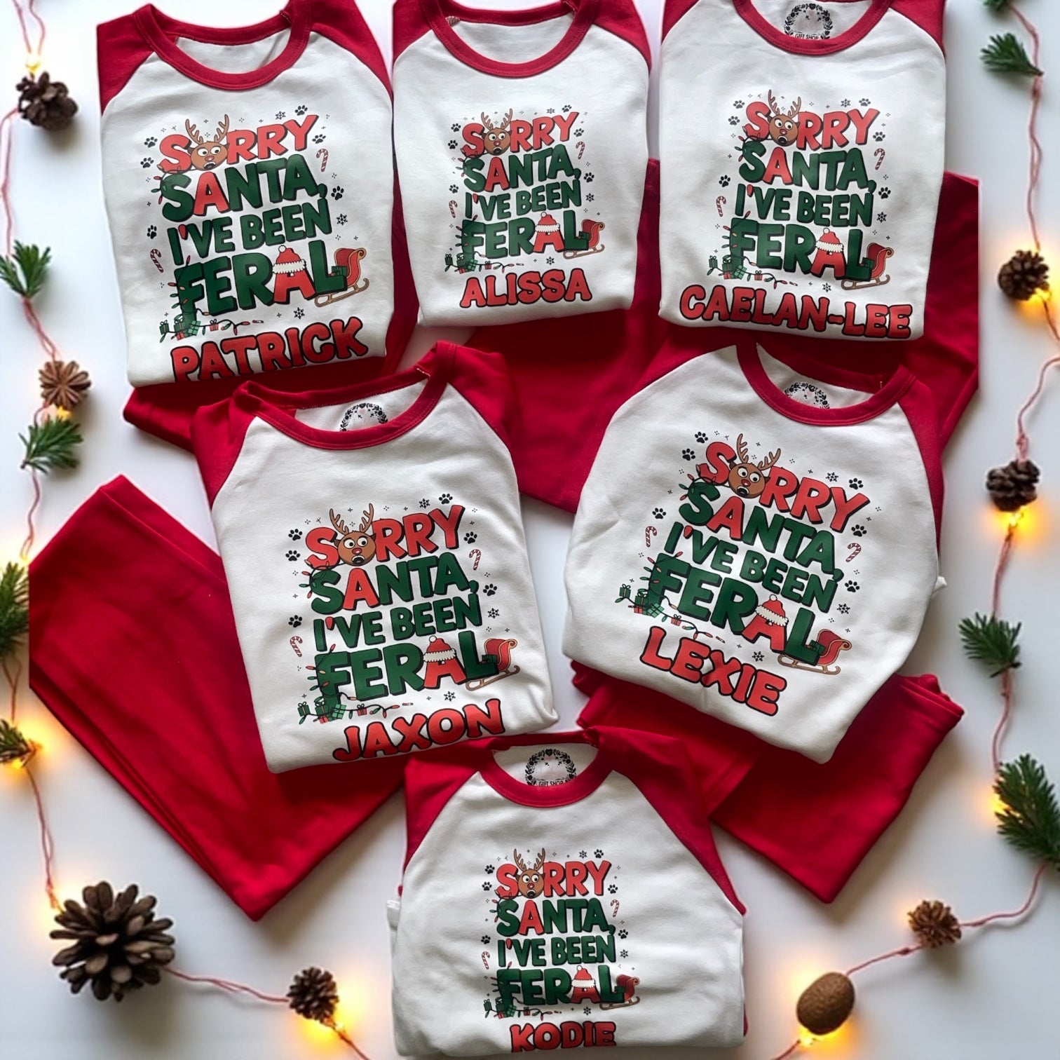 Sorry Santa I’ve been feral pyjamas