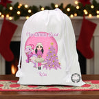 Christmas roar drawstring sack