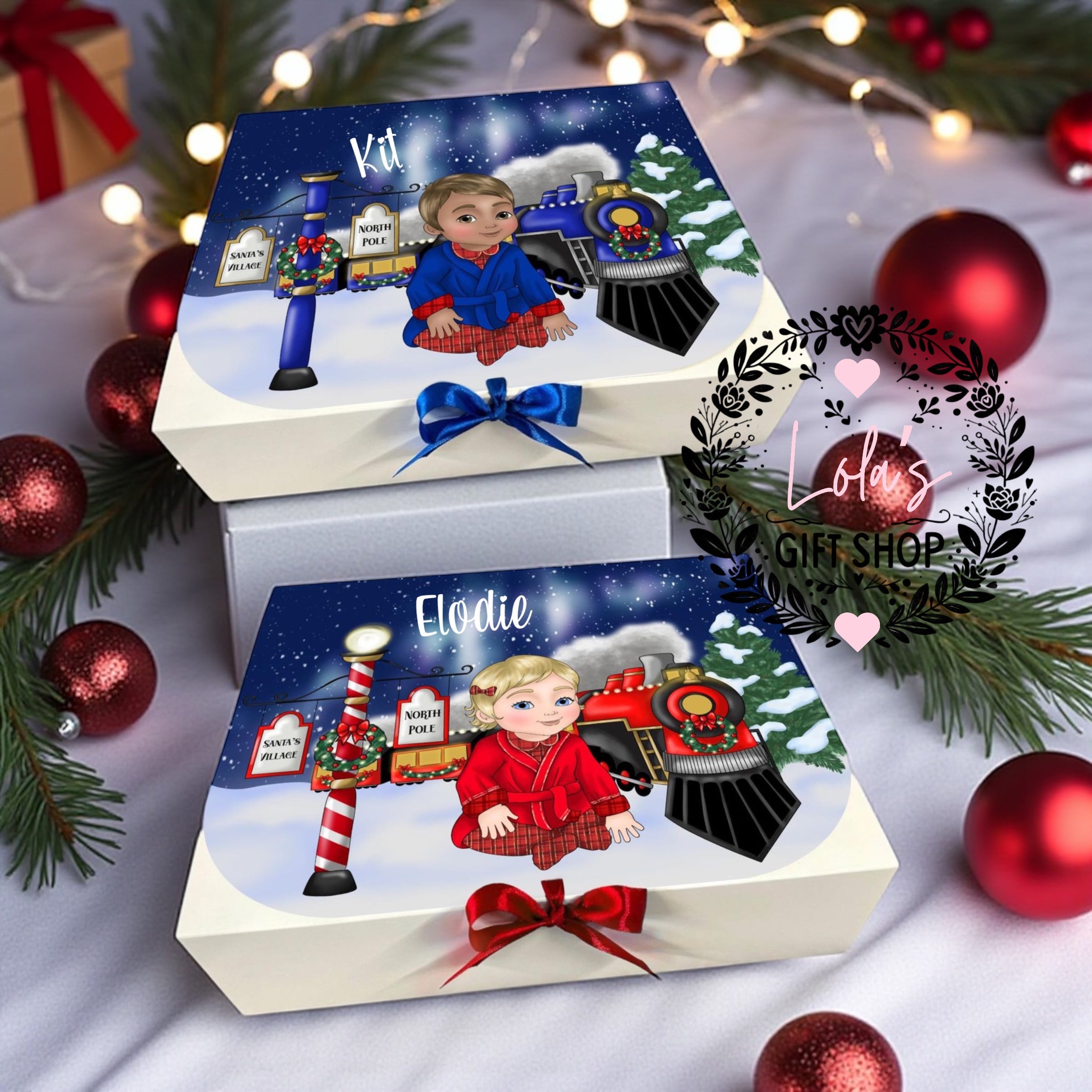 Christmas toddler express personalised gift boxes