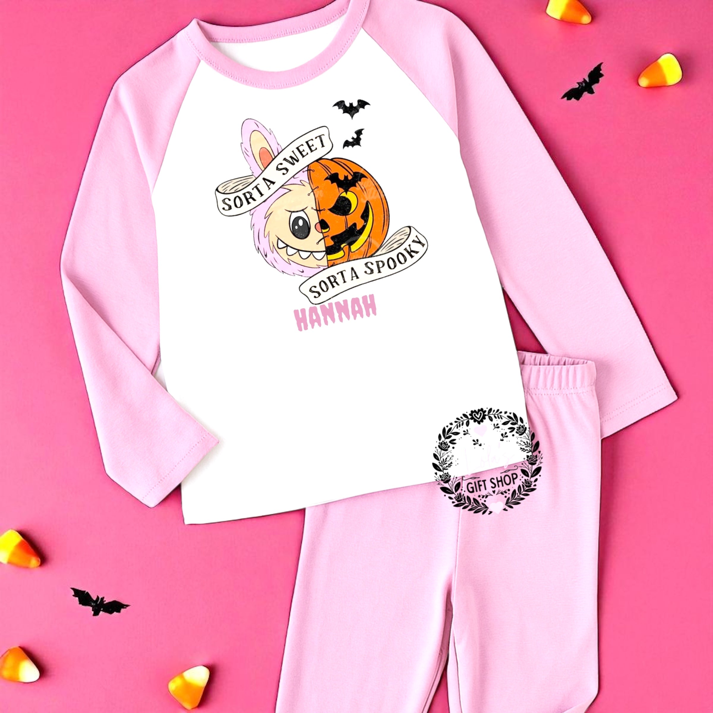 Personalised sorta sweet Halloween pyjamas