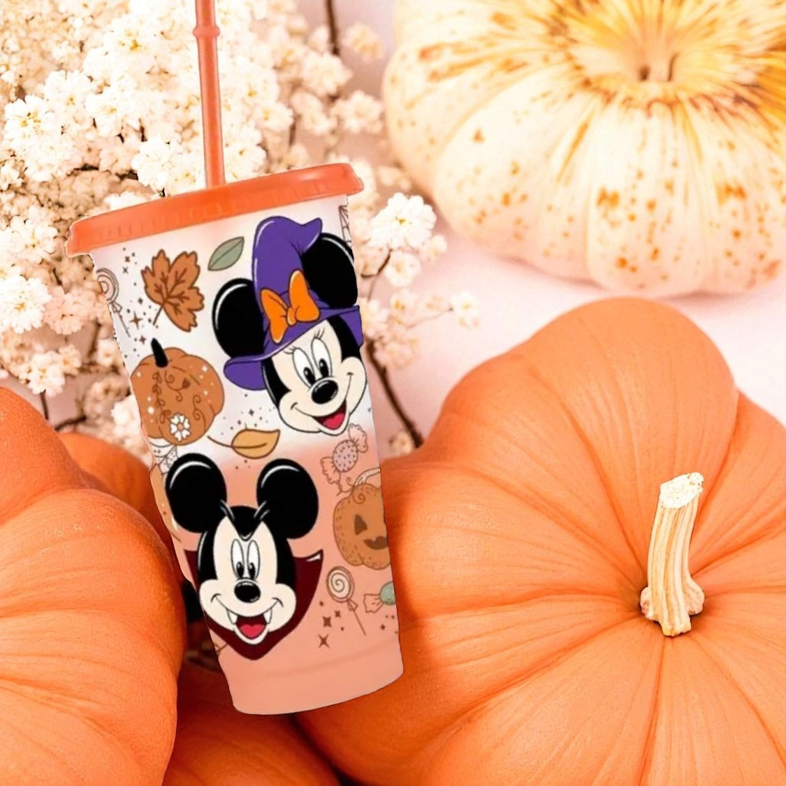Halloween Mouse 24oz Cold Cup – Colour Changing Spooky Cute Design 🎃✨