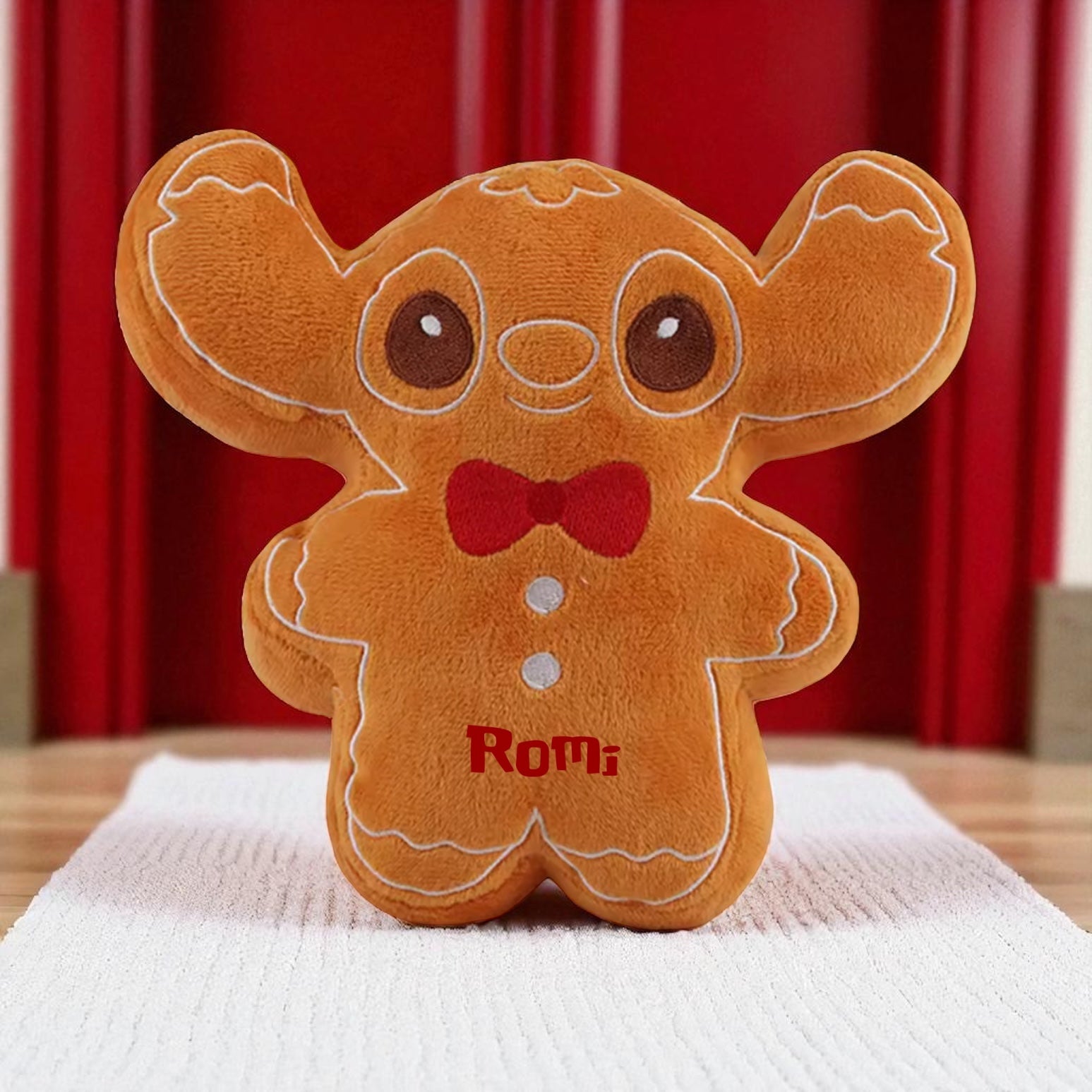 Personalised Gingerbread Character Plush – Approx. 18cm