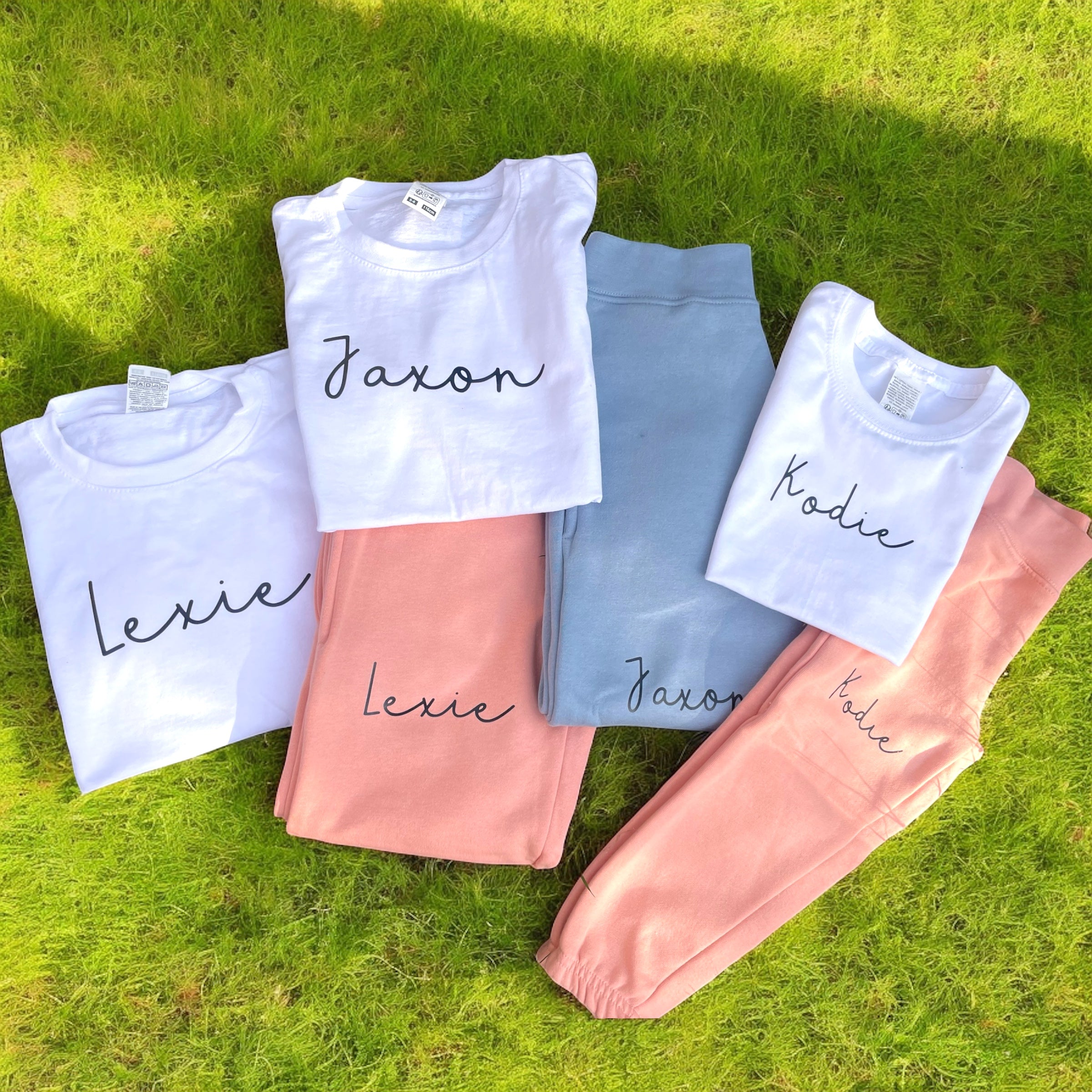 Personalised jogger and Tshirt set