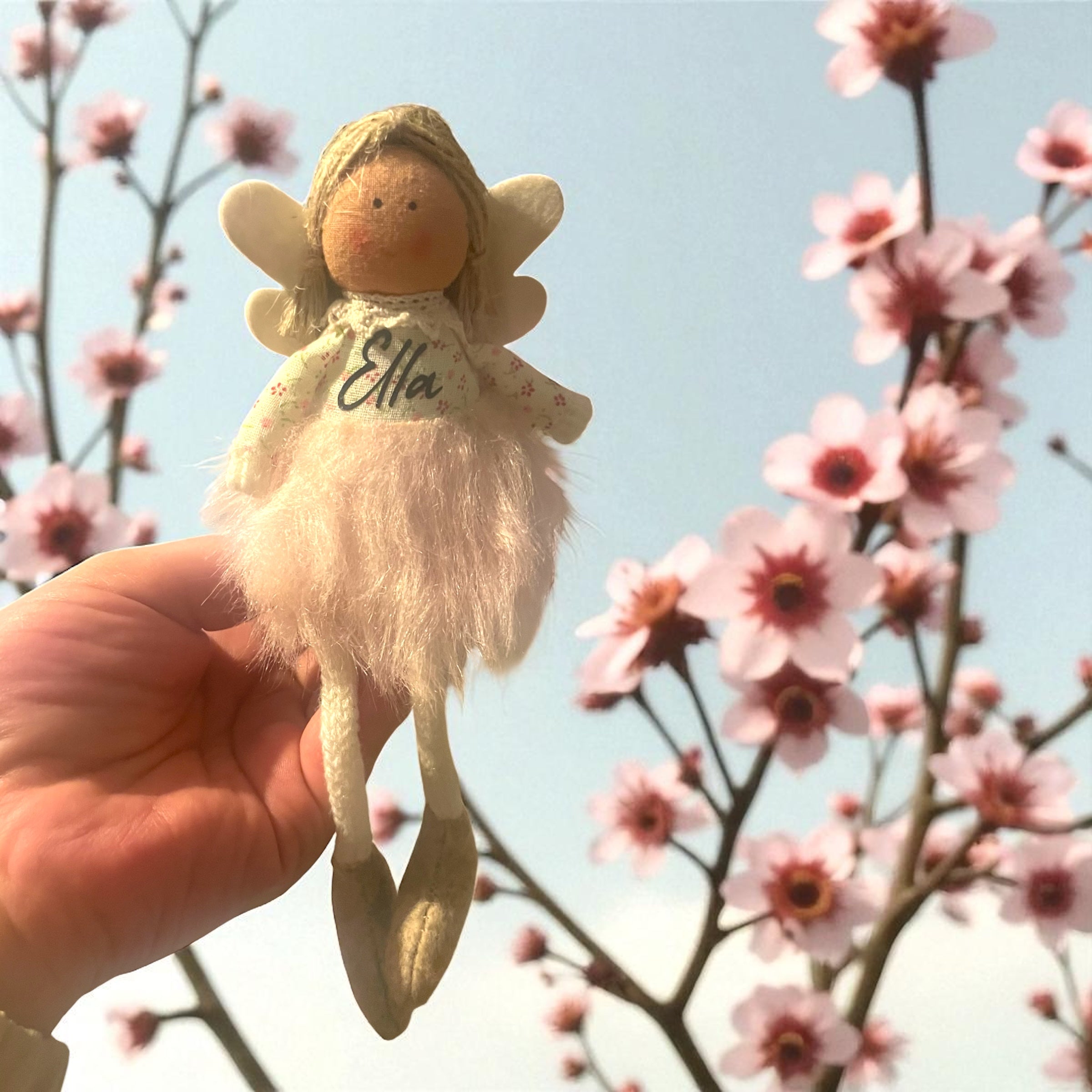 Personalised fabric angels