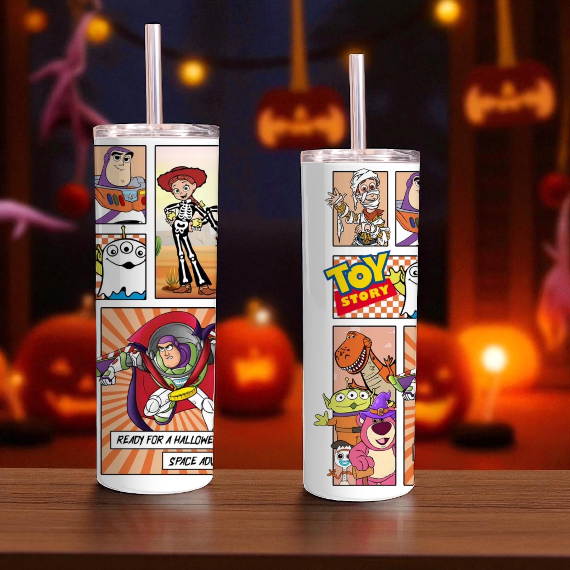 Halloween toys comic style 20oz tumbler
