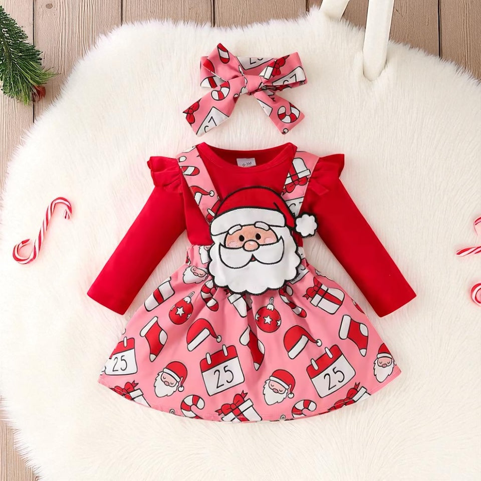 Baby Santa girls 3 piece