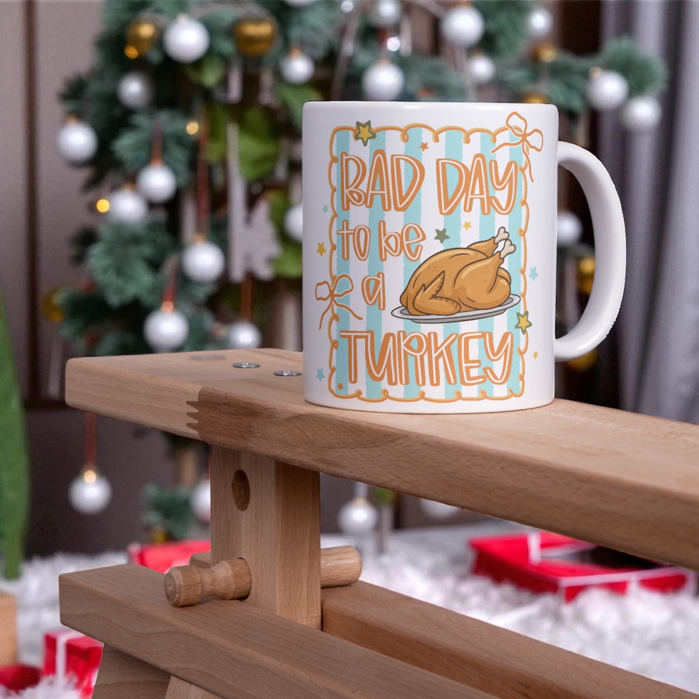 Bd day to be a turkey 11oz mug