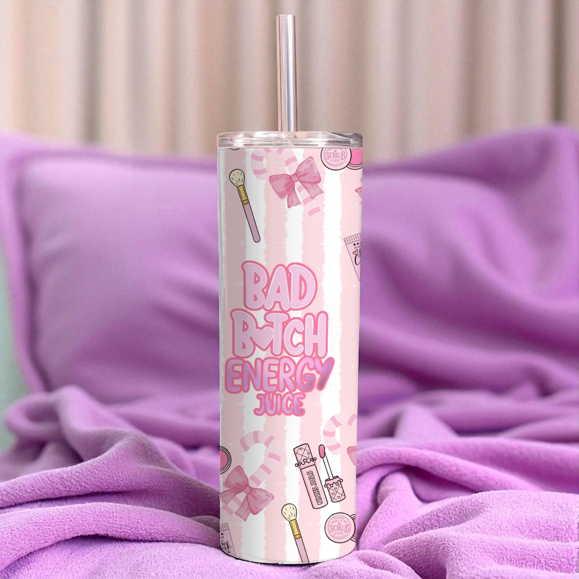 Christmas make up tumbler