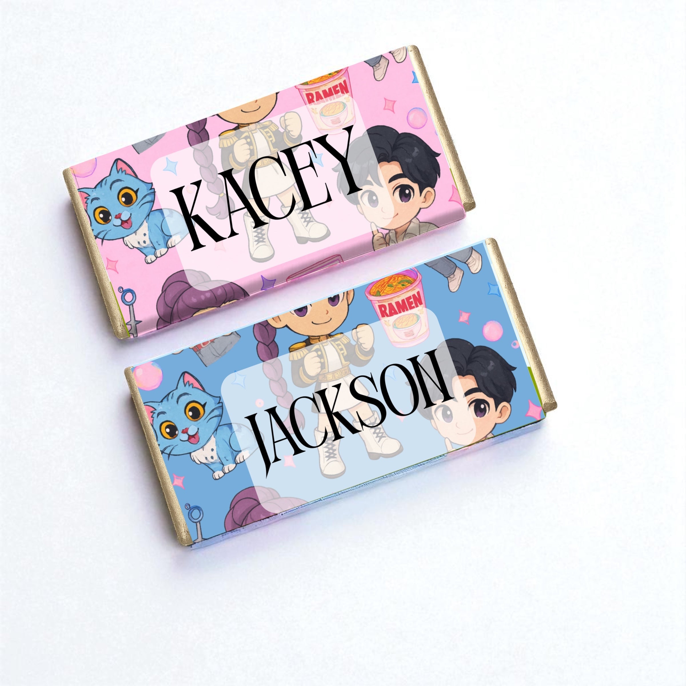 Demon hunters personalised chocolate bar